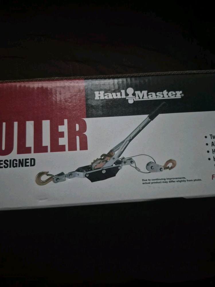 Haul Master #69854 - 4000 LB. Capacity Cable Winch Puller, Double Line Operation