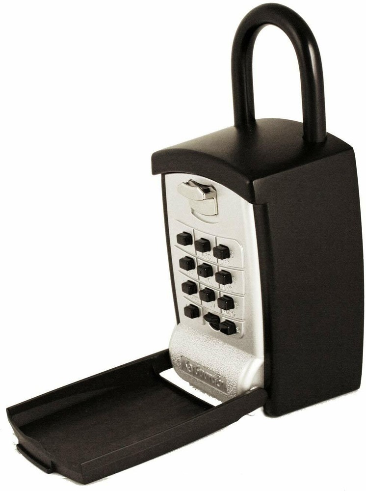 Push Button Lockbox Large Capacity Key Storage Lock Box Alpha Numeric Key Safe