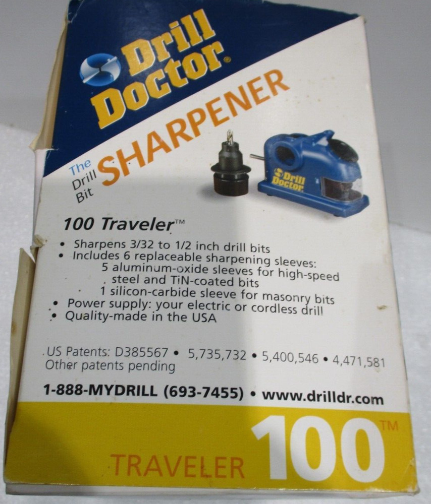 Drill Doctor 100 Drill Bit Sharpener Tool Equipment
