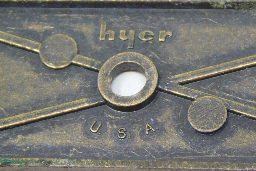Hyer Drawer Handle Cabinet Pull & Back Plate 3" CTC offset 6.25" L - 10 Avail