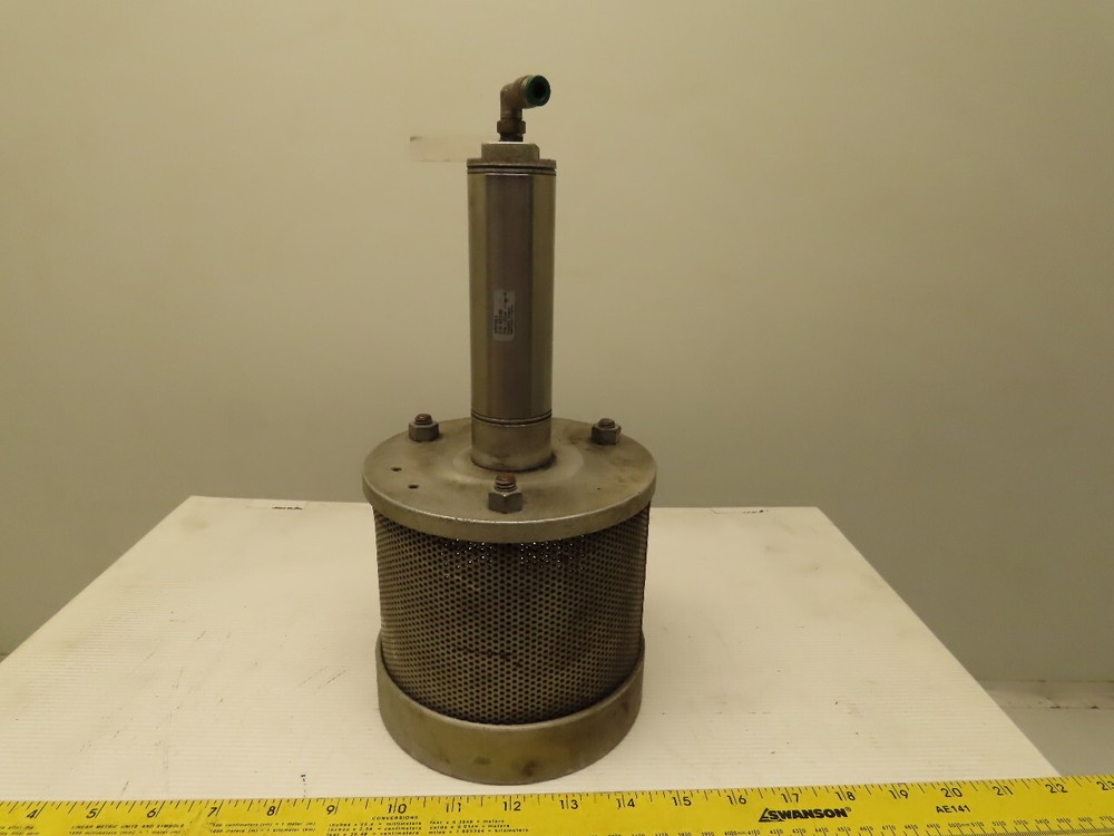 6" Strainer Filter Basket With Piston Shut Off Cylinder 3-1/2" Port Aluminum