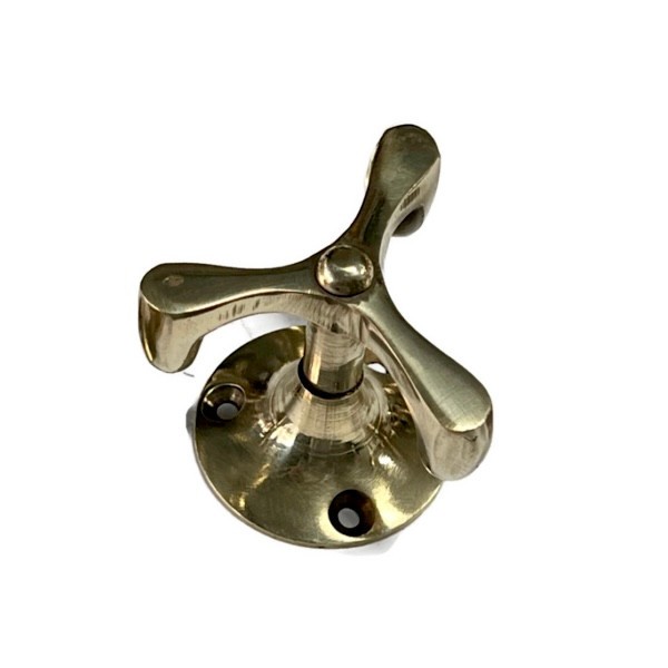 Solid Brass Swivel Hooks Vintage Wardrobe Kitchen Coat Hanger Rotating SPIN