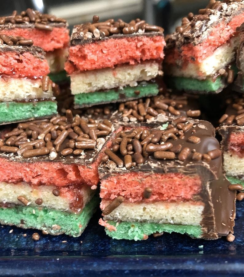 Authentic Italian Rainbow Cookies * Multiple Sizes & Variations Available