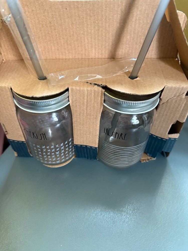 rae dunn mason jars cups