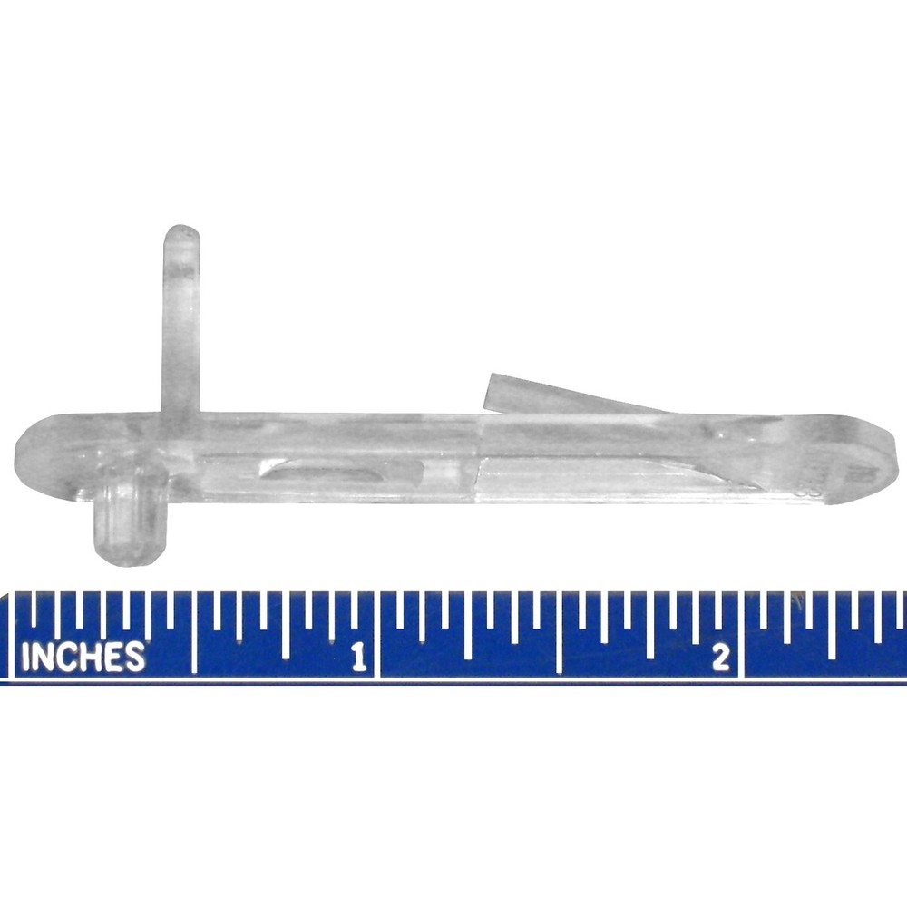24 Pack Shelf Rest Lockdown Support 3/4" Thick Shelf 5mm diameter Shank Clear