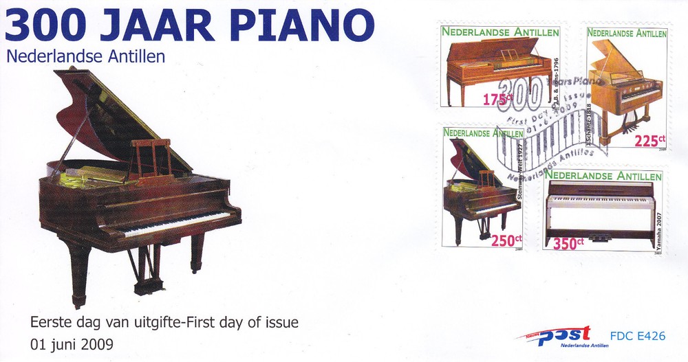 Netherlands - Dutch Antilles FDC Issue 2009 (426) Music Instruments