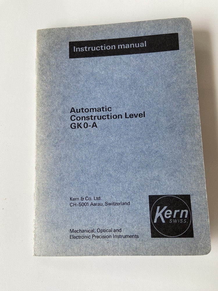 Automatic level GK- 0A Instruction Manual