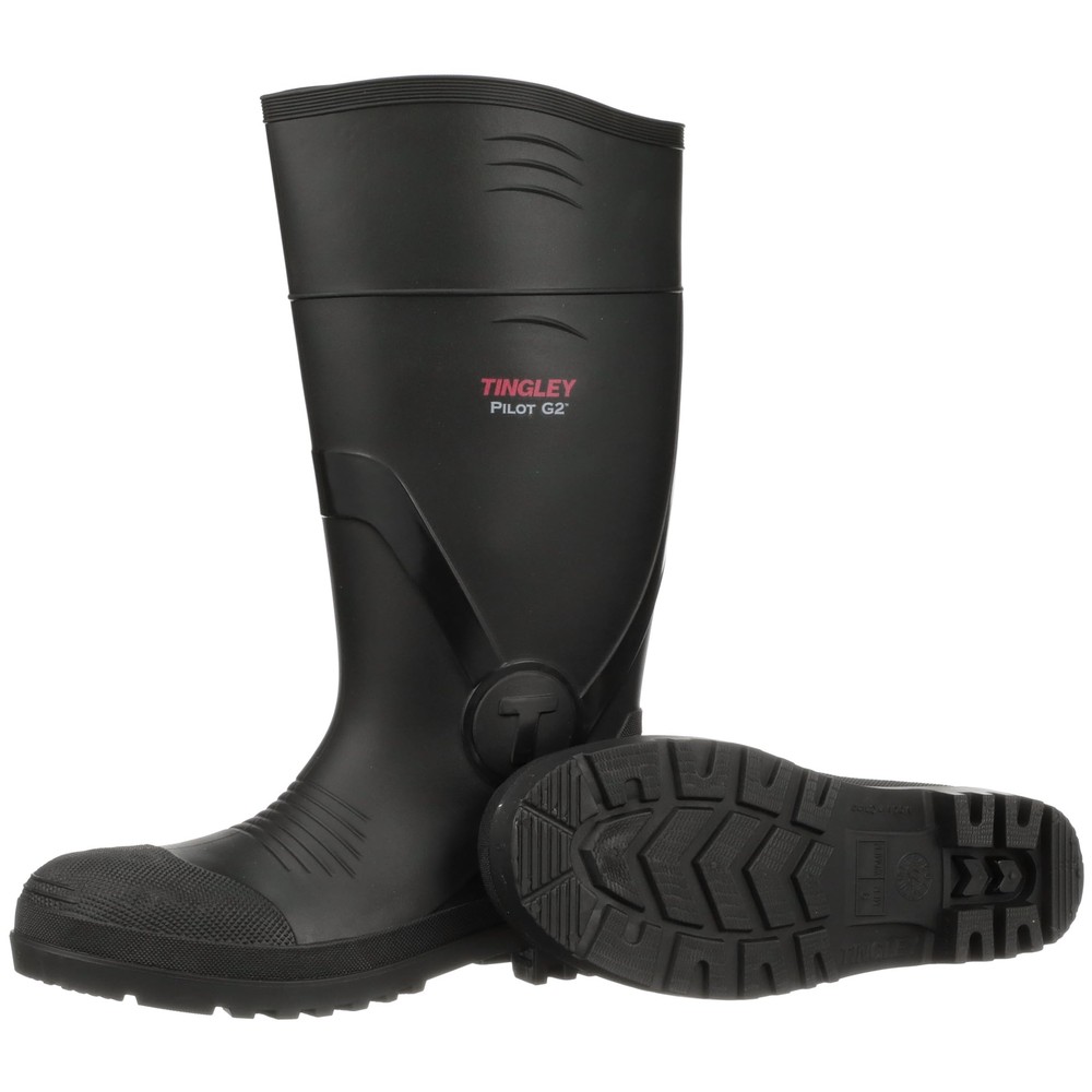 TINGLEY mens Rubber Workboot Rain Boot Black 12 US