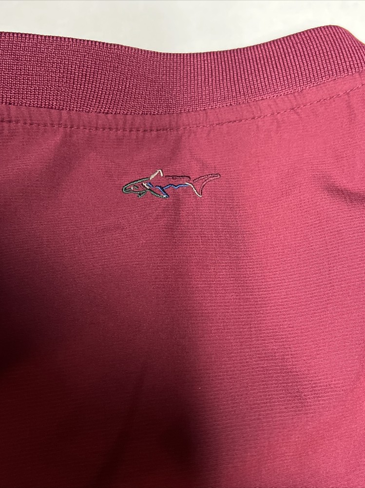 Greg Norman Golf Pullover lined Jacket Men’s XLT red zippered pockets EUC