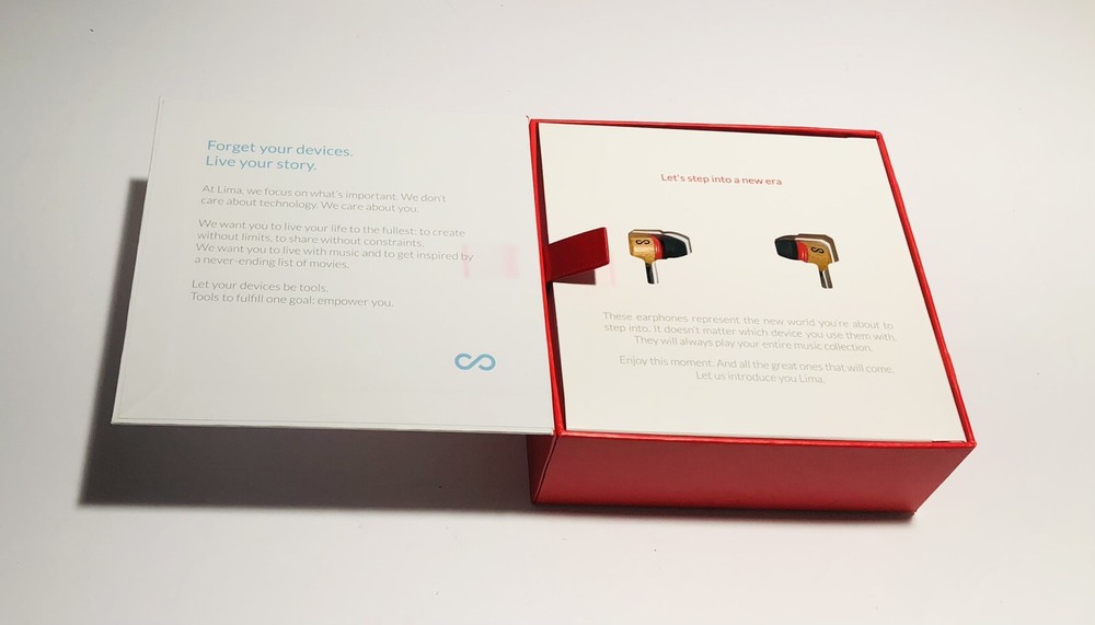 2x Lima Smart Cloud Sharing USB Device + Earphones kickstarter Blue & Red New