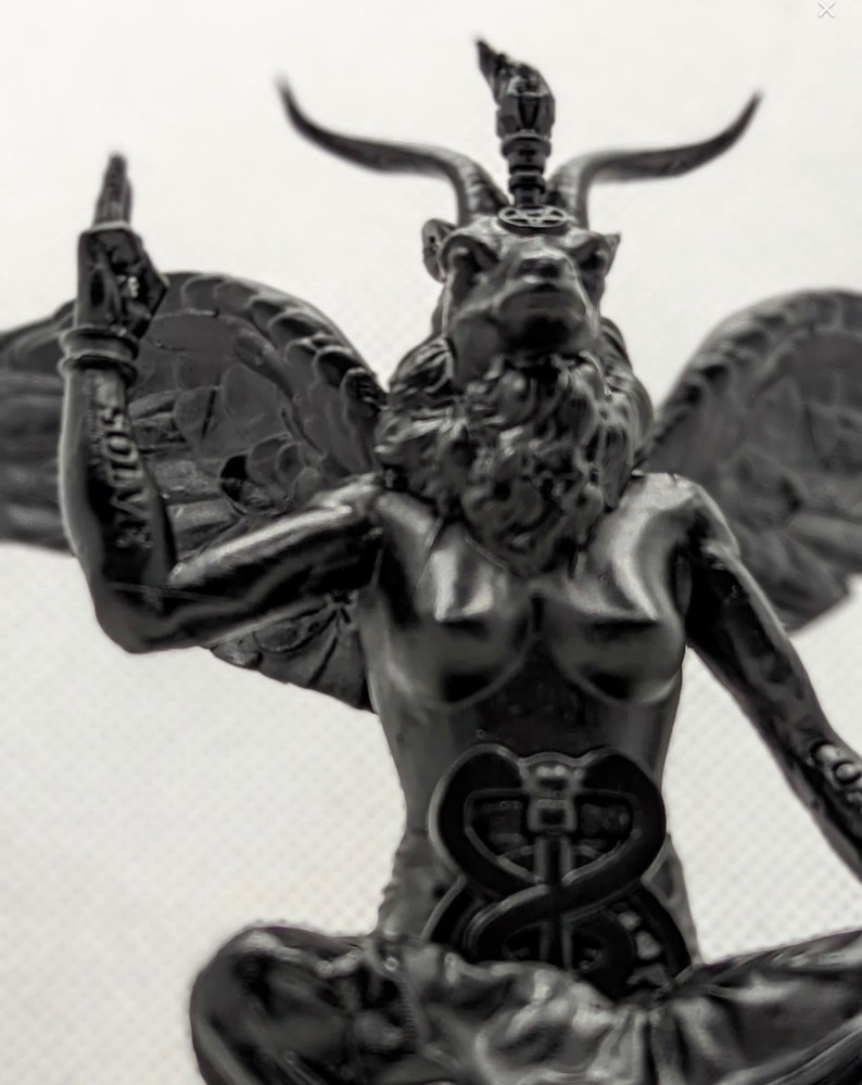 Baphomet Statue Gothic Occult Satanic Sculpture Altar Decor Figurine