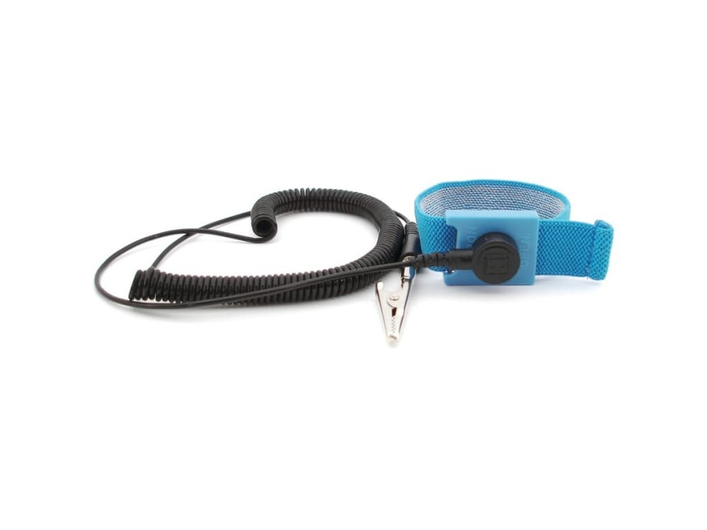 Techni-Pro 758ST9608 - Wrist Strap, 4mm Snap, 6ft Cord (Blue)
