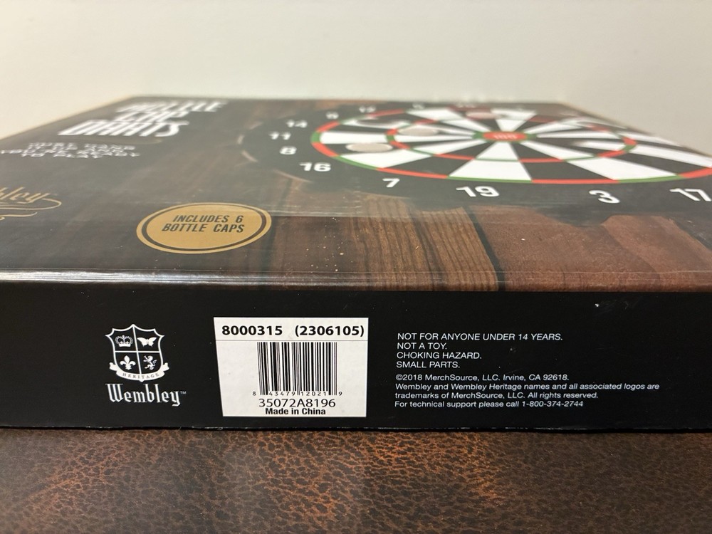 New Bottle Cap Darts Brew Pub Bar Game