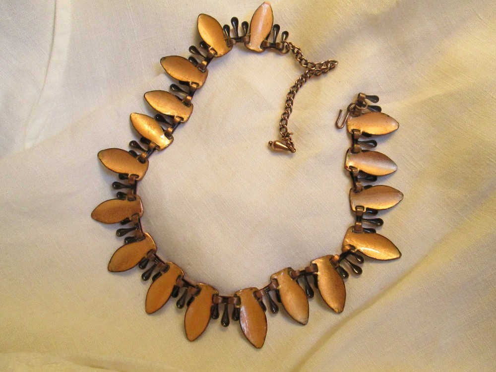 Matisse Red Enamel "Teardrop" Necklace