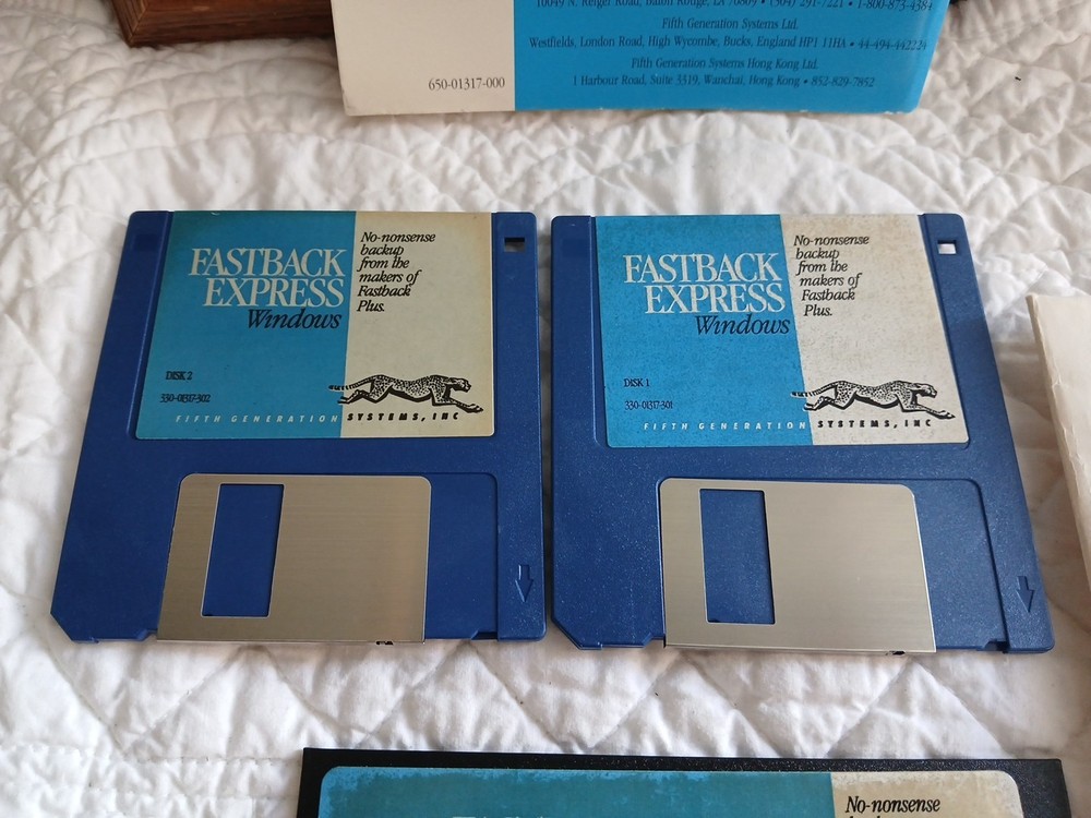 Fastback Express Windows Floppy Disks & User's Manual