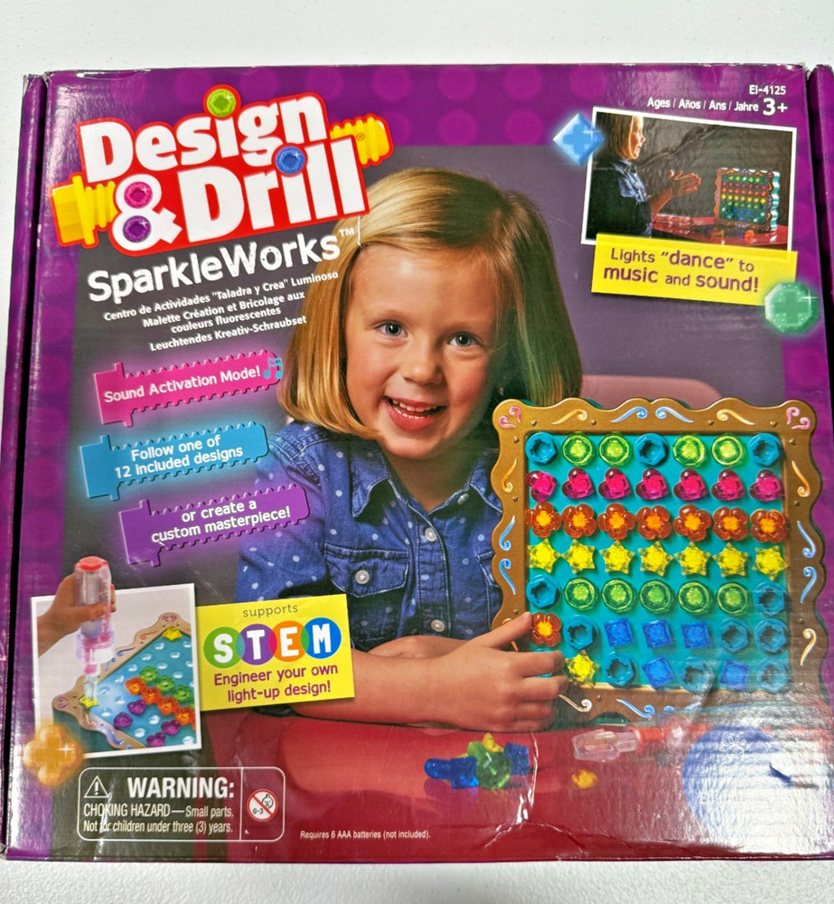 Educational Insights Design & Drill Sparkle Works (Read Description Below)