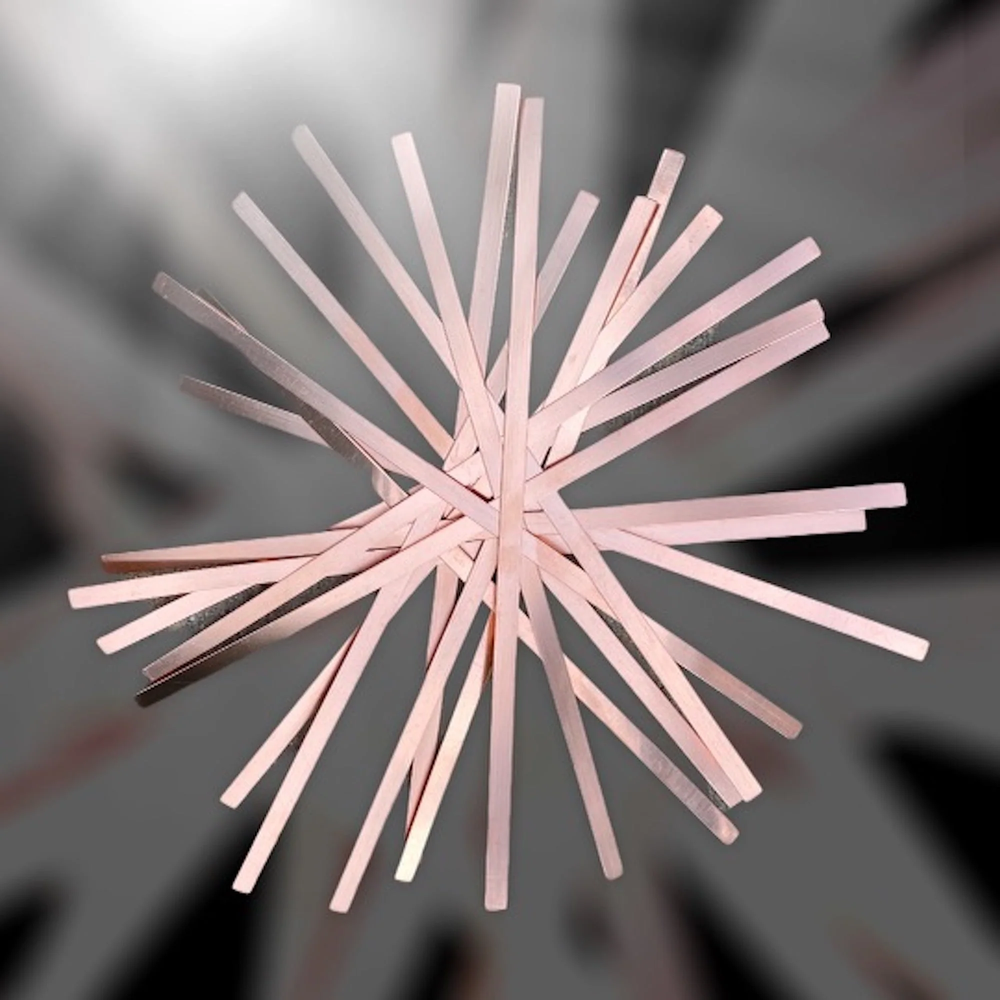 9"x.25" Thin Copper Stamping Strips 16oz