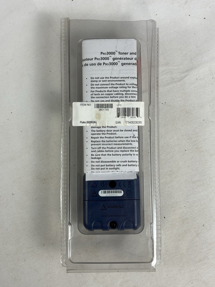 Fluke Networks Pro3000 Toner Tone Generator Open Box
