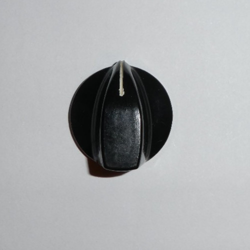 Vintage Skirted Pointer Knob, Black Bakelite