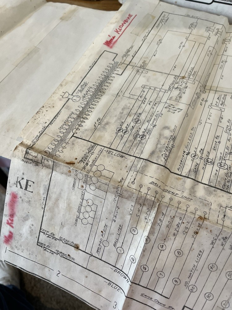 Klondike Pinball Schematic