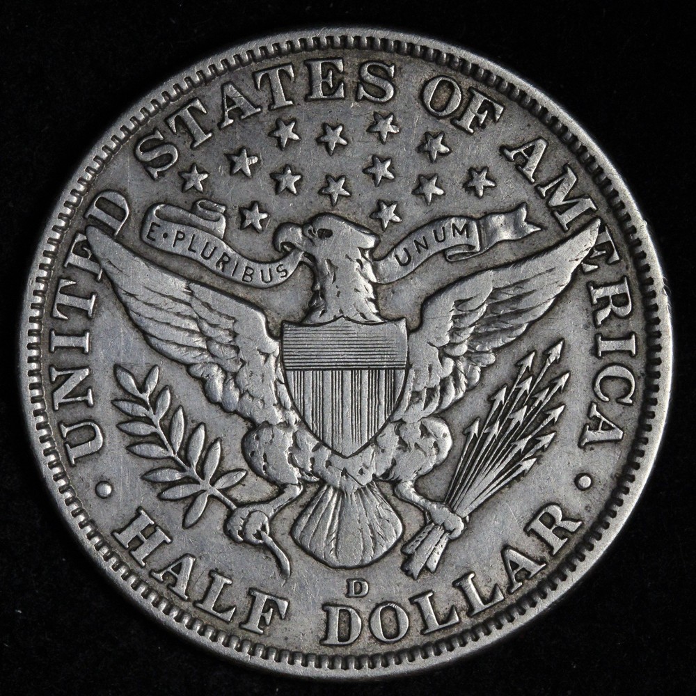 1915-D Barber Silver Half Dollar XF E327 VSCCM