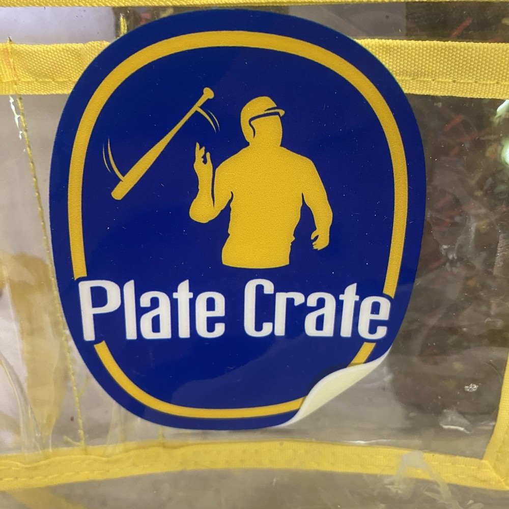 Plate Crate Baseball Backpack Clear Yellow W/Chocolate Sprinkles