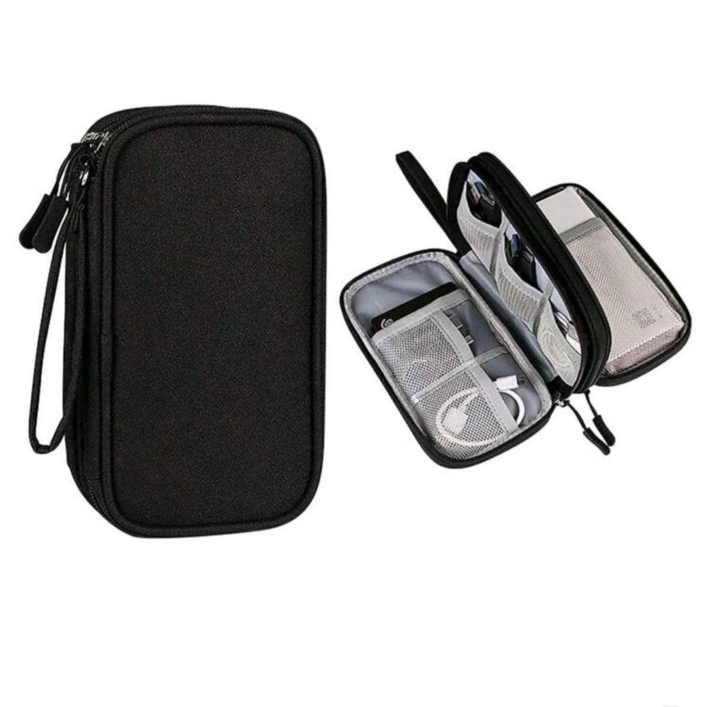 Charger Storage Case, Mobile Battery, Lightning Cable, USB, Travel