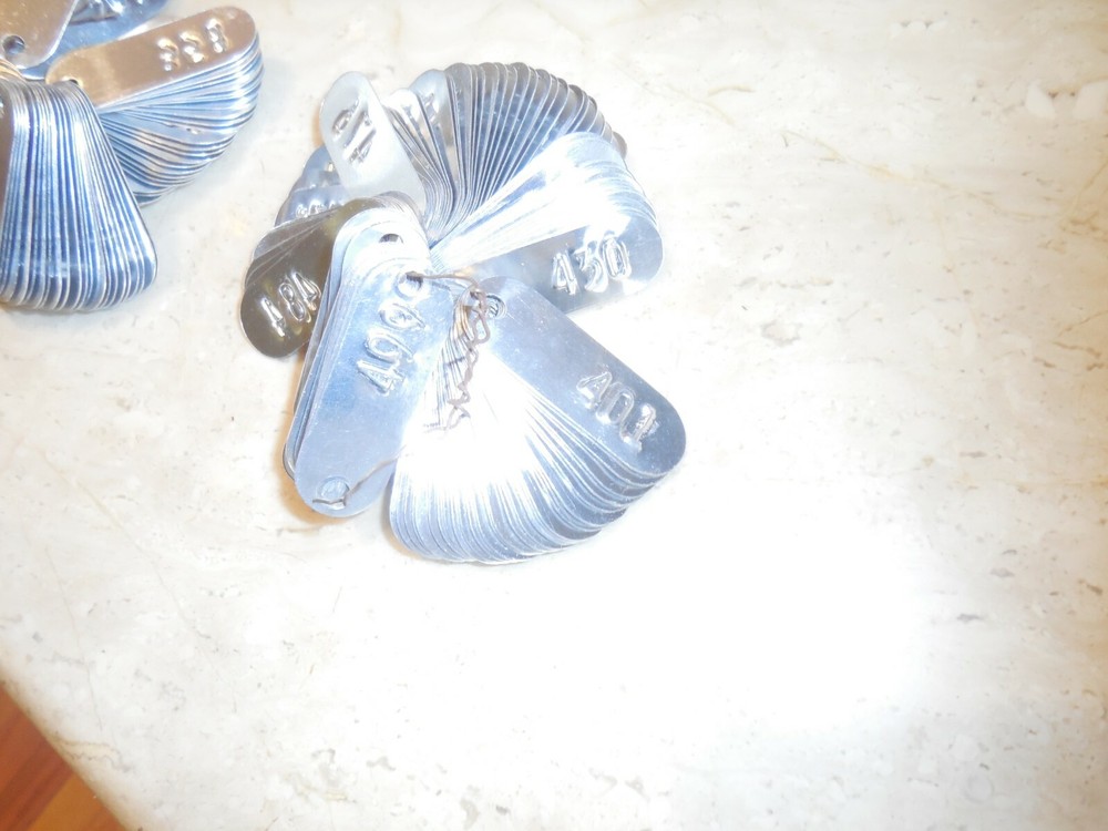 250+Numbered Anodized Aluminum Asset Tags/ Property Tags/ Inventory Tags
