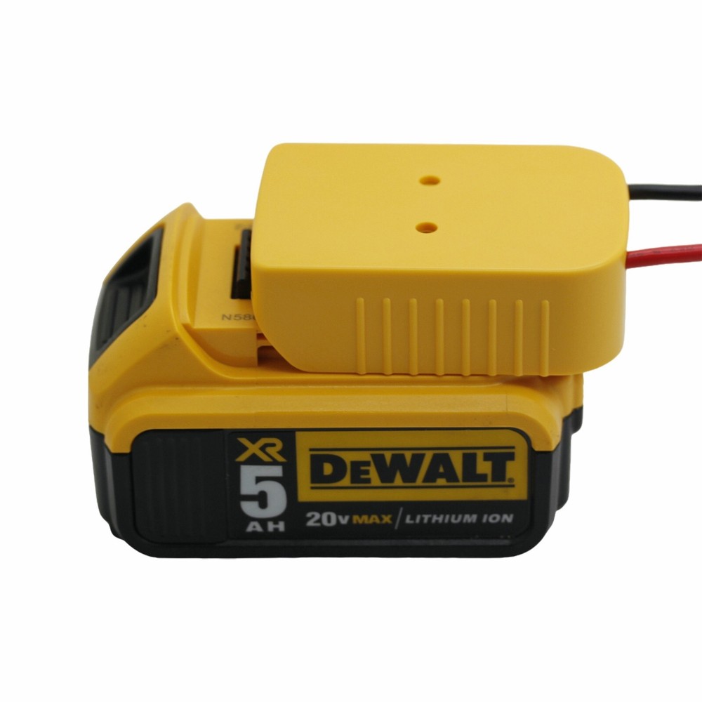DIY Battery Adapter Power Holder Dock Switch Compatible With DeWalt 18V /20V Max