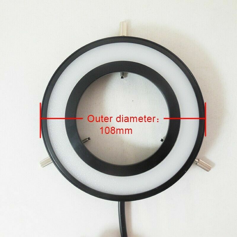 144 LED Ring Light Source Stereo Microscope Illuminator Four Zones Adjustable