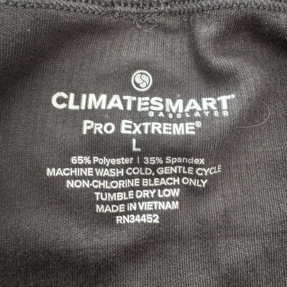 ClimateSmart Pro Extreme Base Layer Pants Men’s Sz Large Black Stretch EUC
