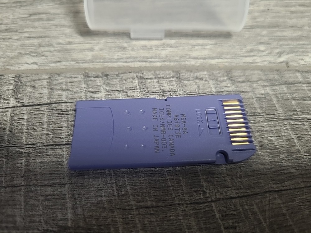 Sony Genuine Memory Stick 8MB MEGABYTE MSA-8A Camera Memory Card And Case