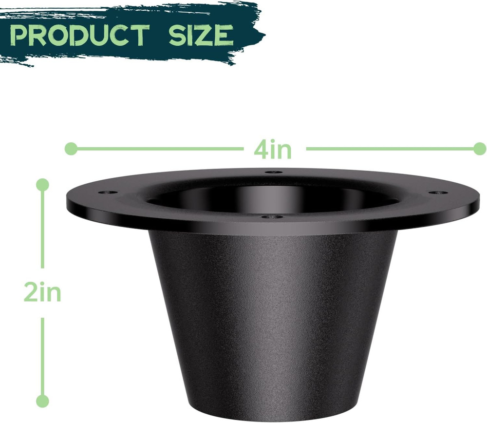 Highwild 2" Drop Versatile Replacement Funnel for Deer Feeder - Durable Polycarb