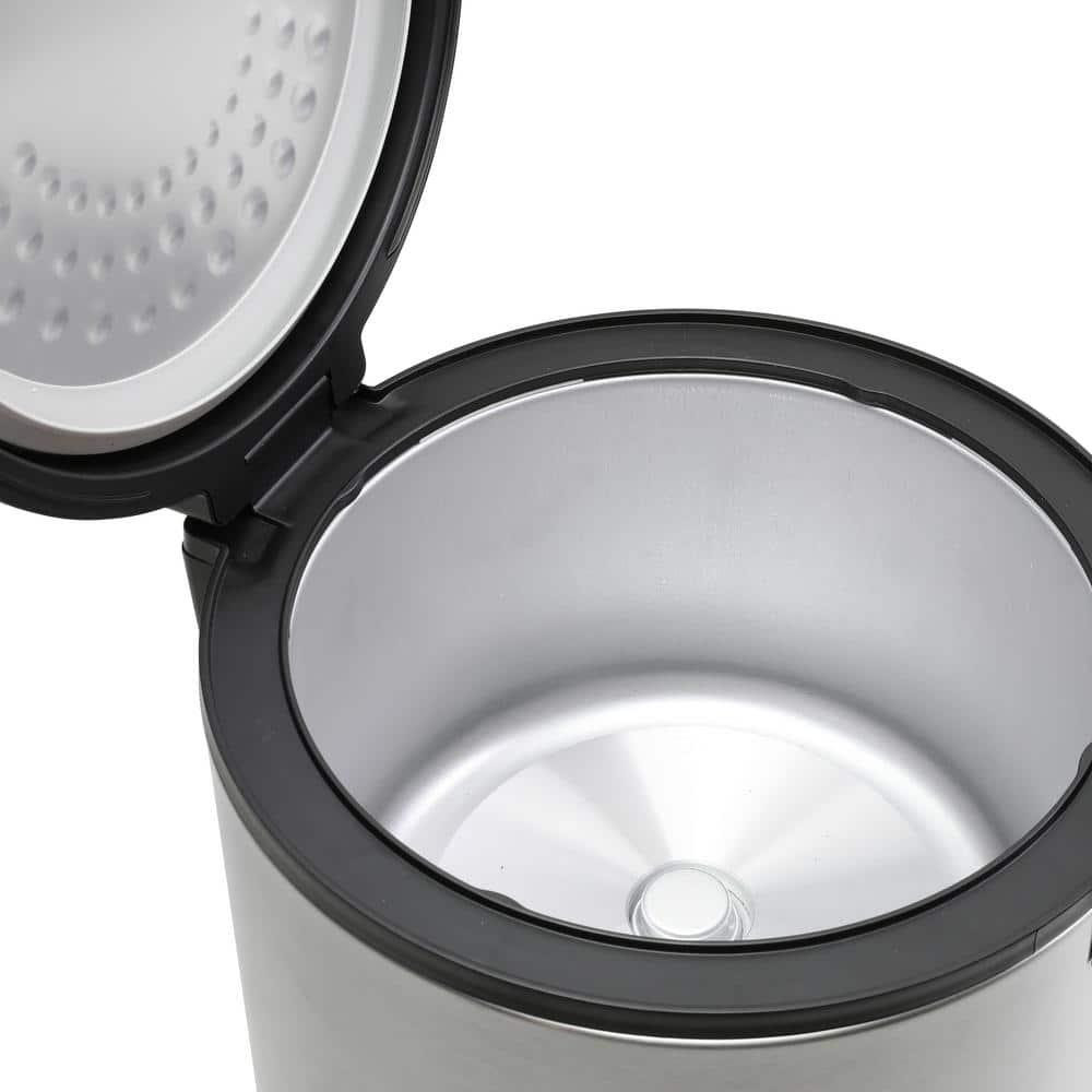 West Bend Rice Cooker 20-Cup Stainless Steel Multi-Function Durable Versatile