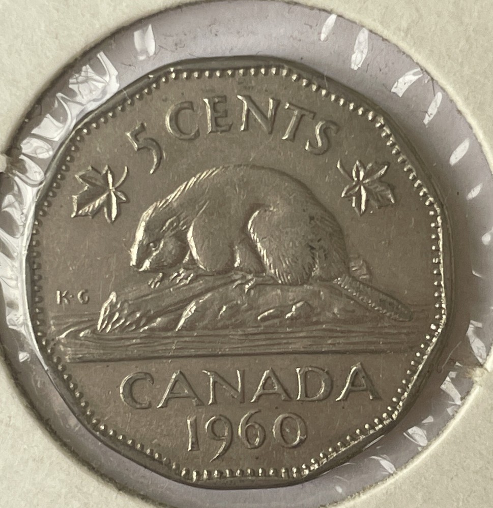 1960 Canada ~ 5 Cent Coin T261