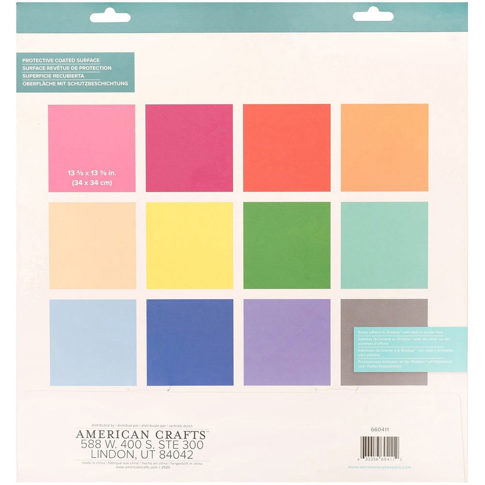 We R ShotBox Background 12/Sheets-Color - WR660411