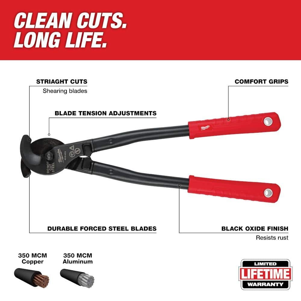 Milwaukee 17 in. Utility Cable Wire Stripper/Cutter
