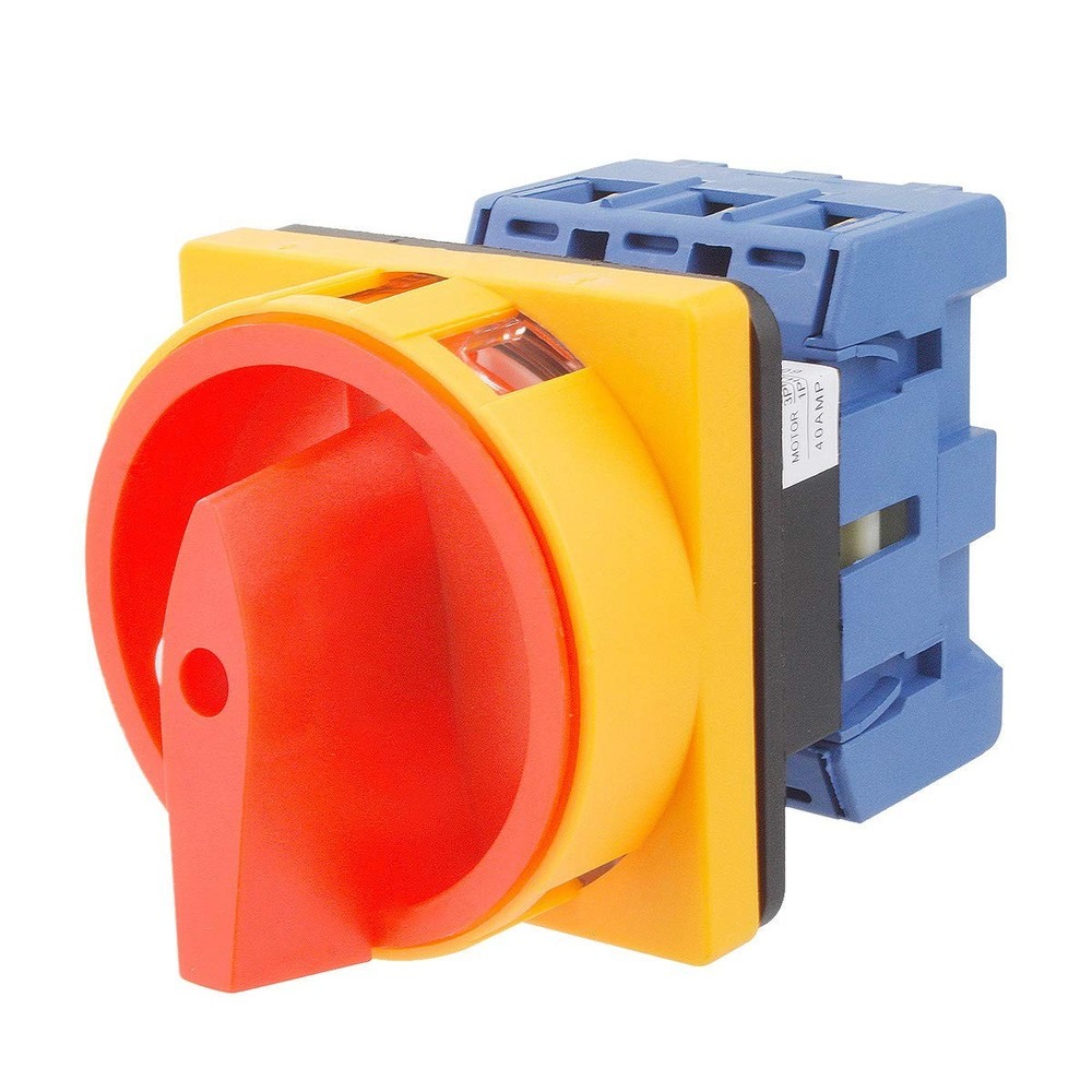 Compact 40A 3-Phase Rotary Selector Switch for Versatile Installations