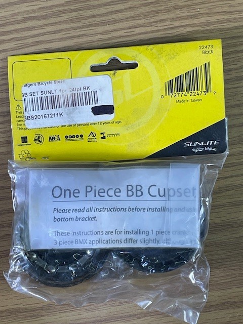 Sunlite Bottom Bracket Cup Set P/N 22473