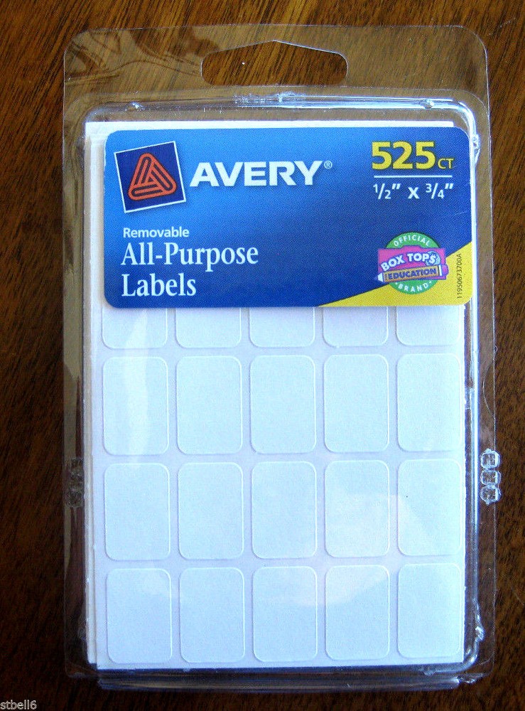 Avery Labels Removable All Purpose Labels 525ct Avery 6737 Tags label