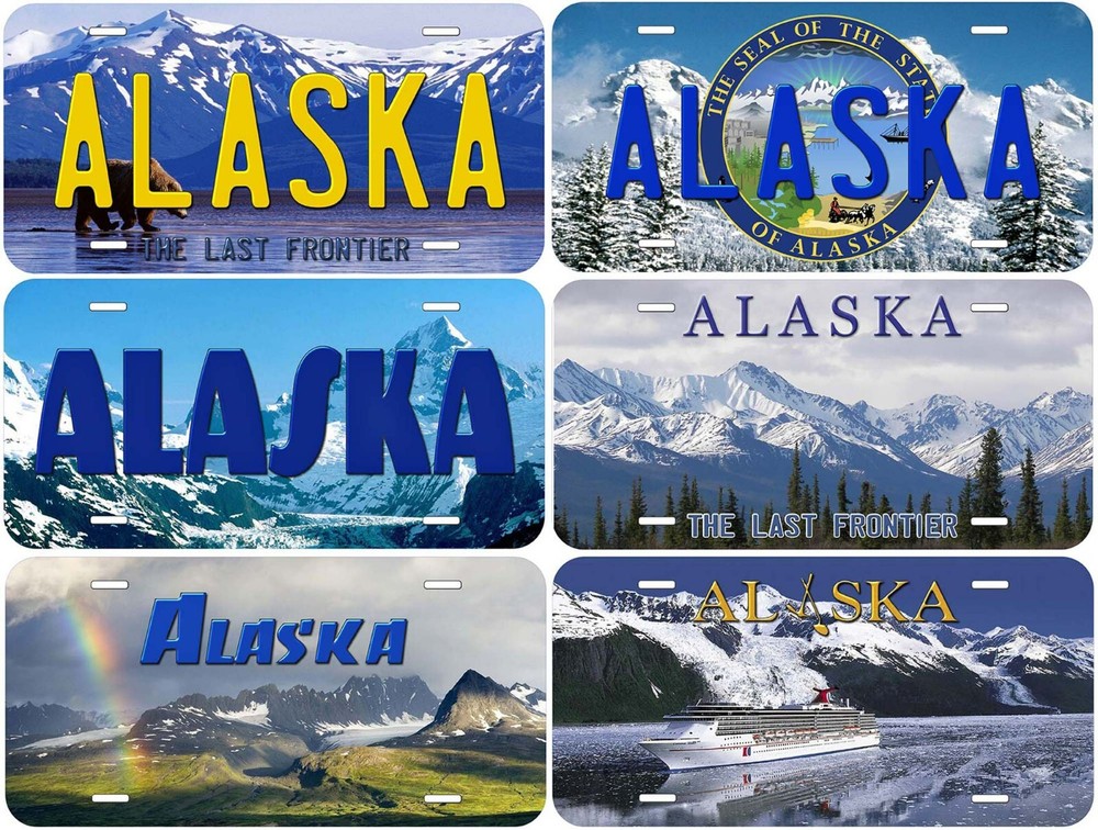 Alaska Novelty Car License Plate