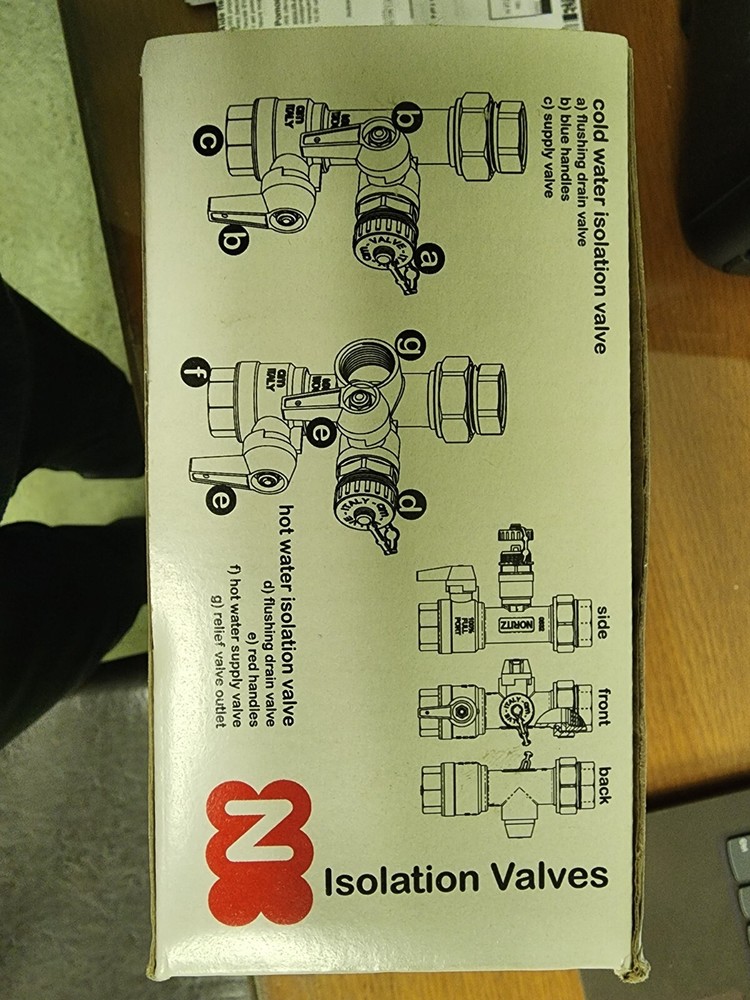 tankless water heater service valve kit