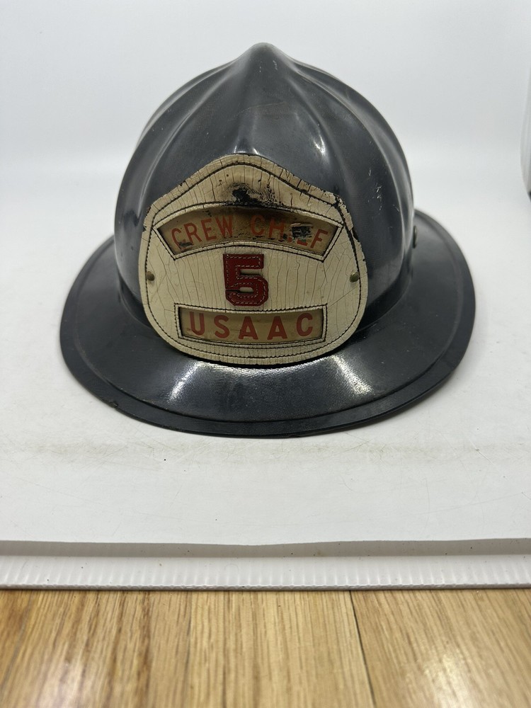 Cairns Flint Flex Vintage Leather Fireman's Helmet Fire Fighter