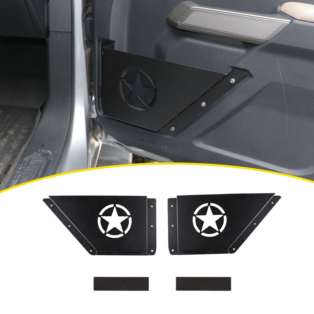Aluminum Black Accessories Front Door Insert Storage Box For ford Bronco 2021+