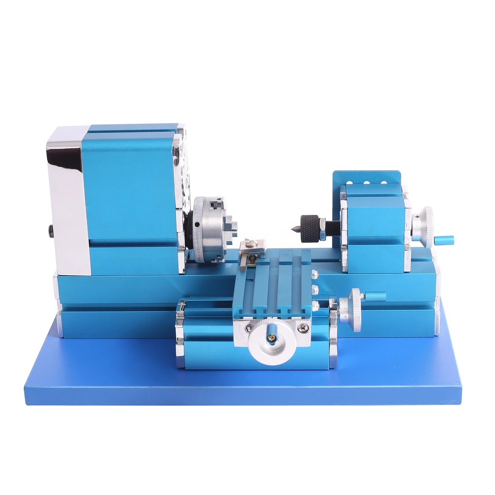 Universal Mini Metal Lathe Machine Motorized Metalworking DIY CNC Tool