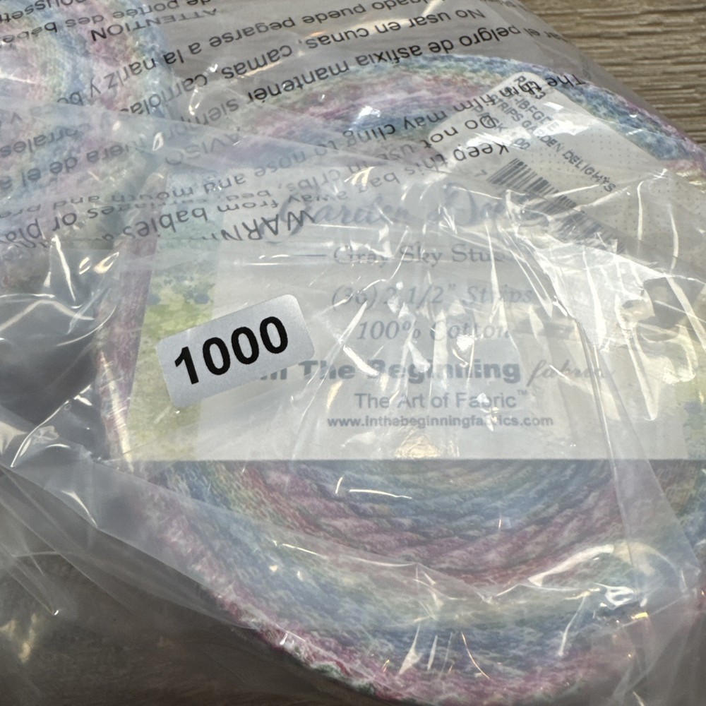 In the Beginning "Garden Delight" pattern Jelly Roll 2 Pkgs