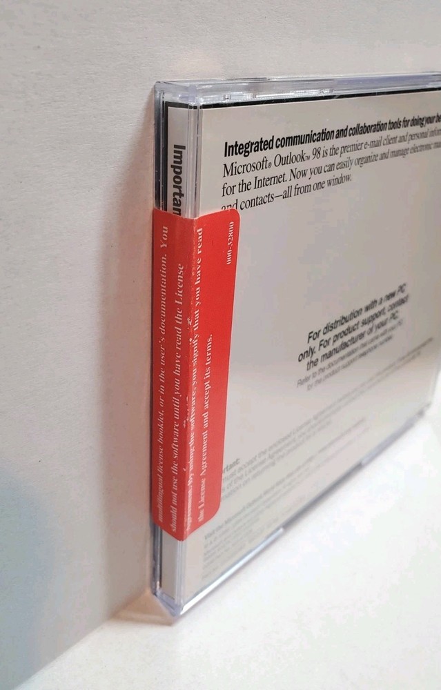 Vintage Microsoft Outlook 98 New & Sealed