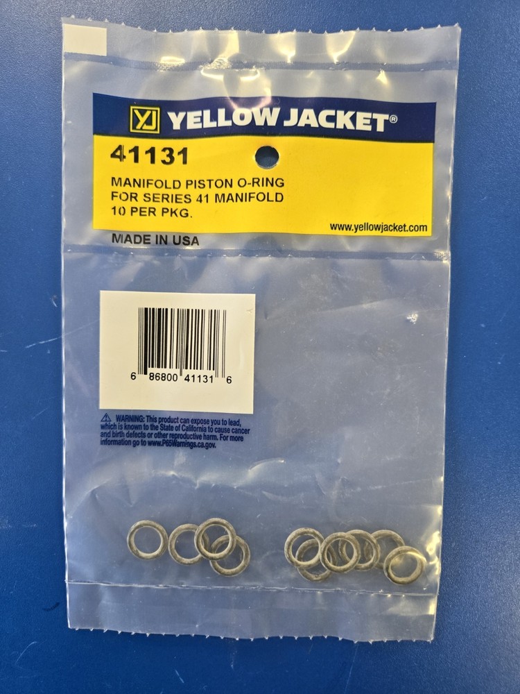 YELLOW JACKET  - SERIES 41 MANIFOLD PISTON O-RING - 10 PER PKG. - 41131