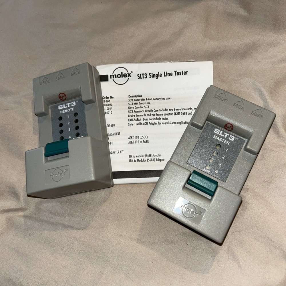 Untested Molex Premise Networks SLT3 Modular Wiring Tester