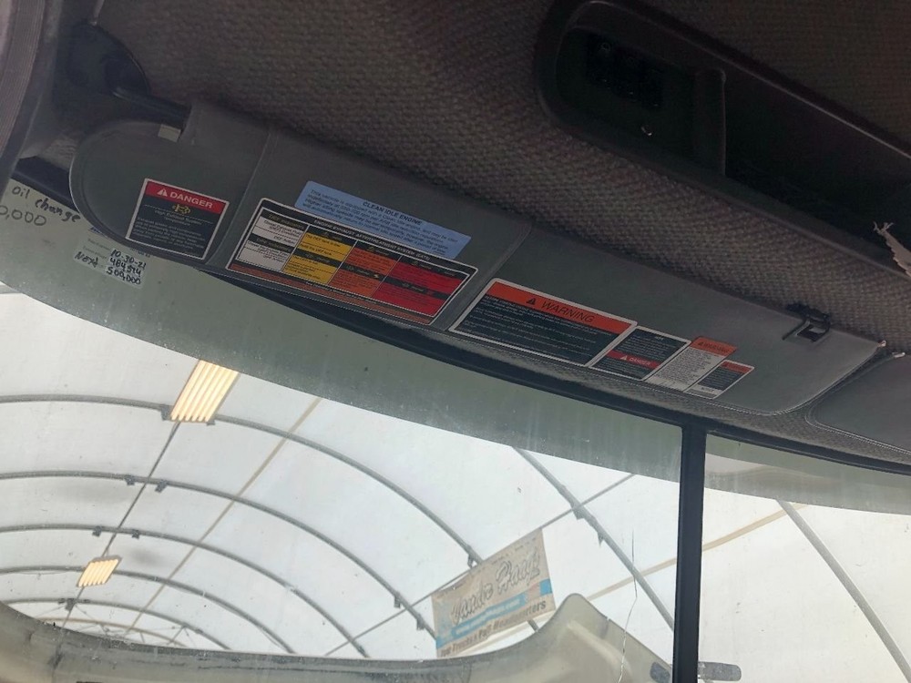 Mack CXU613 Left/Driver Interior Sun Visor - Used